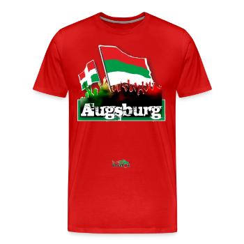 augsbourg all4one - T-shirt bio Premium Homme - rouge - Devant - Damien (186cm)