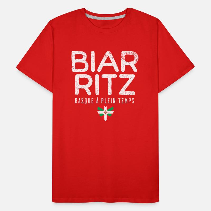 Basque à plein temps T-shirt bio Premium Homme