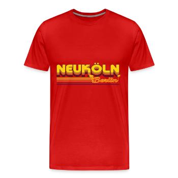 cooles Neuköln Berliner Stadtteil Design - Männer Premium Bio T-Shirt - Rot - Vorne - Damien (186cm)