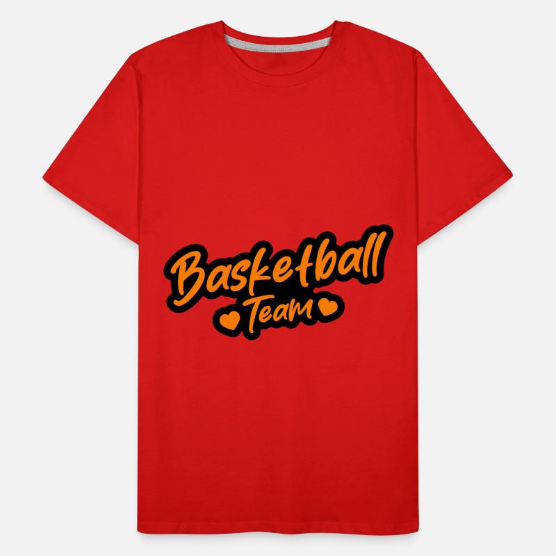 Équipe de basket-ball T-shirt bio Premium Homme