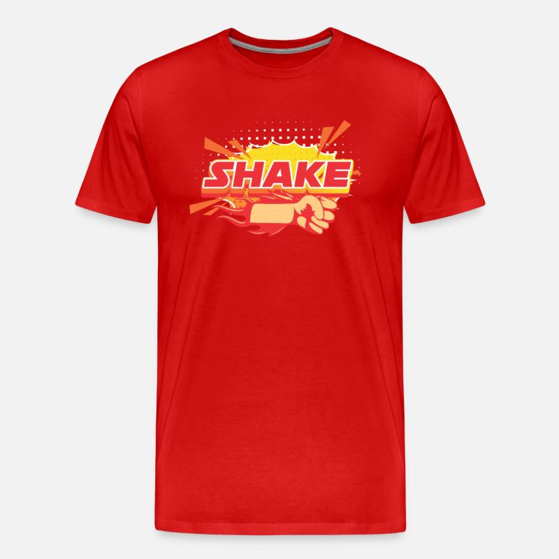 Shake And Bake - Männer Premium Bio T-Shirt - Rot