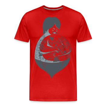 Tattoo Guy - Men's Premium Organic T-Shirt - red - Front - Damien (186cm)
