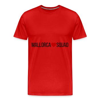 Mallorca Squad Heart - T-shirt bio Premium Homme - rouge - Devant - Damien (186cm)