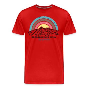 Großglockner Hiking Mountaineering In Austria - Men's Premium Organic T-Shirt - red - Front - Damien (186cm)
