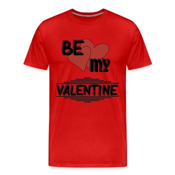 BE MY VALENTINE, Valentinstag - Männer Premium Bio T-Shirt - Rot - Vorne - Damien (186cm)
