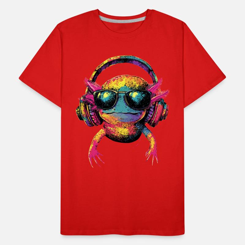 Axolotl Petite queue de triton Queue mignon Axolotl T-shirt bio Premium Homme