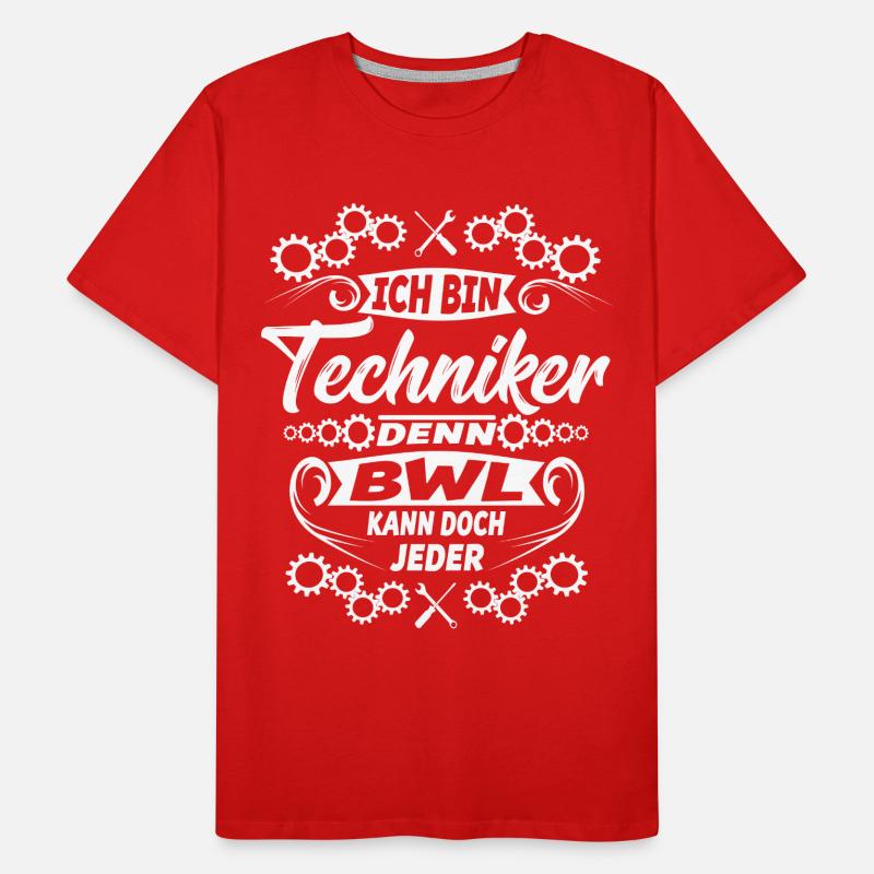 Techniker Technik Mechaniker Männer Premium Bio T-Shirt