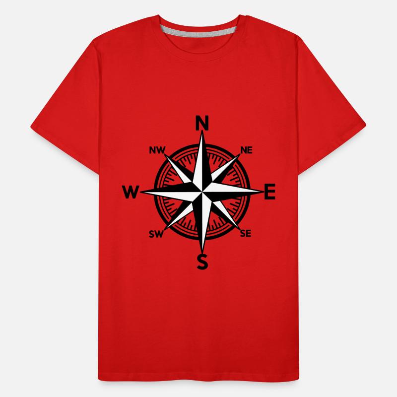 Nautic Wind Rose Men's Premium Organic T-Shirt