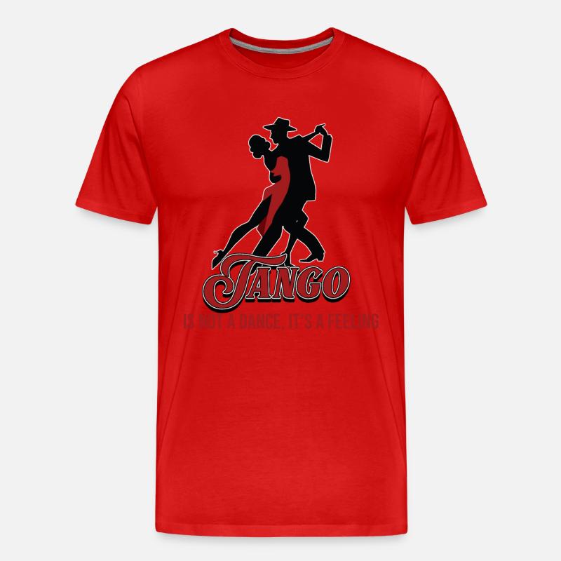 Tango, Tango Tänzer - Männer Premium Bio T-Shirt - Rot