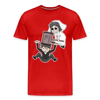 Verheiratet lustig - Männer Premium Bio T-Shirt - Rot - Vorne - Damien (186cm)