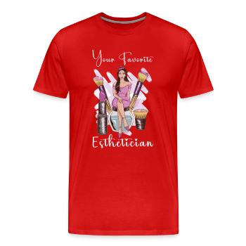 Beautician Esthetician Make Up Beauty-care Salon - Männer Premium Bio T-Shirt - Rot - Vorne - Damien (186cm)