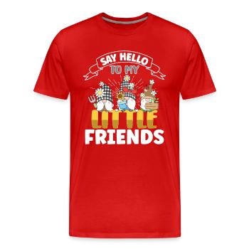 Garden Gnomes Gnome Lover Funny Gnome Gardening - Men's Premium Organic T-Shirt - red - Front - Damien (186cm)