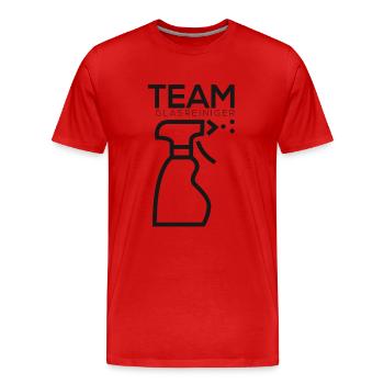 Team Glasreiniger - Männer Premium Bio T-Shirt - Rot - Vorne - Damien (186cm)