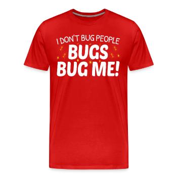 Insektensammler Entomologie Entomologe Käferliebhaber - Männer Premium Bio T-Shirt - Rot - Vorne - Damien (186cm)