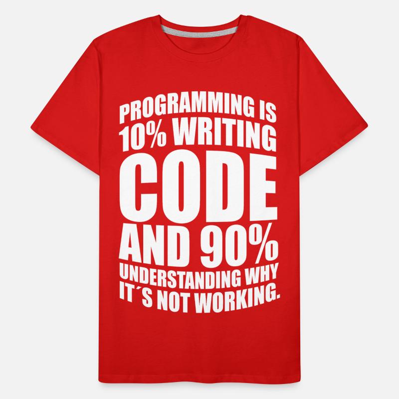 Nerd nerdig Geek lustige Sprüche Programmierer Männer Premium Bio T-Shirt