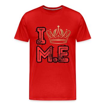 Love Me Self Love Self Confidence Strength Crown - Men's Premium Organic T-Shirt - red - Front - Damien (186cm)