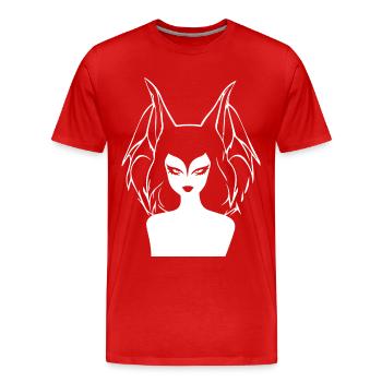 Gothic Girl Dark Fairytale Goth Occult Women Batc - T-shirt bio Premium Homme - rouge - Devant - Damien (186cm)