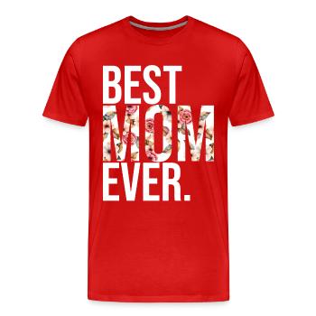 Mom Gift Mother's Day Birthday Mom - Men's Premium Organic T-Shirt - red - Front - Damien (186cm)