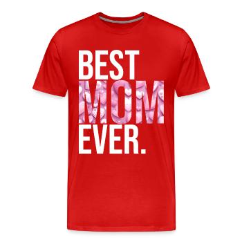 Mom Gift Mother's Day Birthday Mom - Men's Premium Organic T-Shirt - red - Front - Damien (186cm)