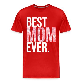 Mom Gift Mother's Day Birthday Mom - Men's Premium Organic T-Shirt - red - Front - Damien (186cm)