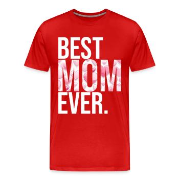 Mom Gift Mother's Day Birthday Mom - Men's Premium Organic T-Shirt - red - Front - Damien (186cm)