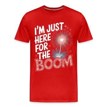 Pyrotechniker Feuerwerk Pyrotechnik - Männer Premium Bio T-Shirt - Rot - Vorne - Damien (186cm)
