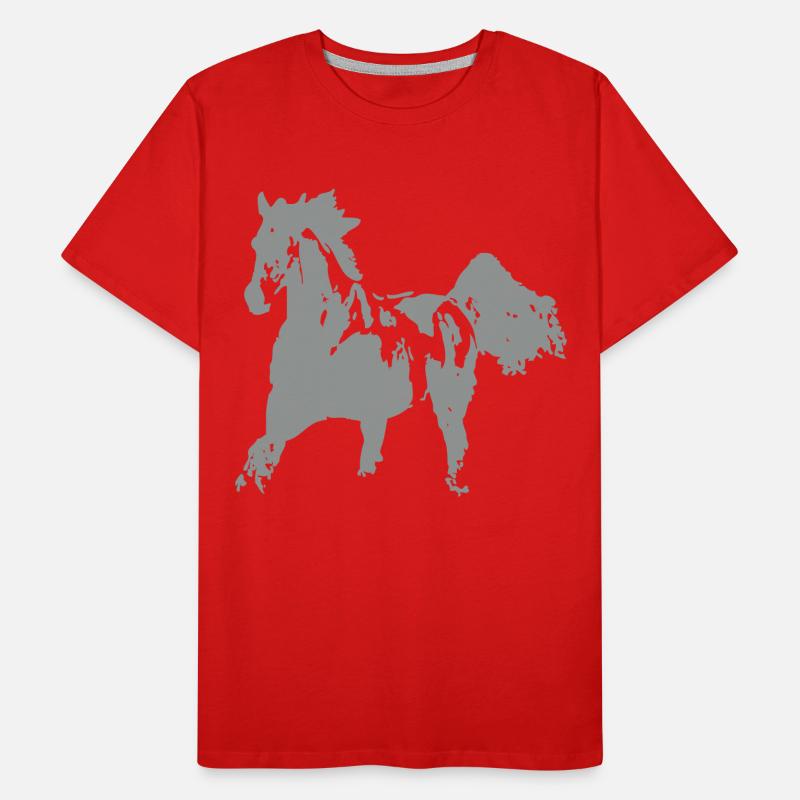 Cheval de course T-shirt bio Premium Homme