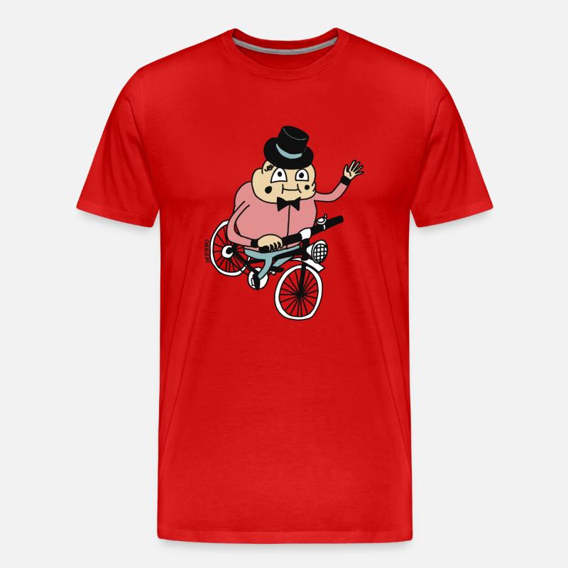 Biker by Cheslo - Männer Premium Bio T-Shirt - Rot