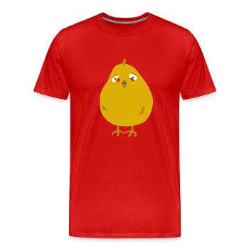 chik la triste - T-shirt bio Premium Homme - rouge - Devant - Damien (186cm)