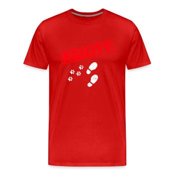 Agility Hund Hundesport Hundehalter Geschenk - Männer Premium Bio T-Shirt - Rot - Vorne - Damien (186cm)