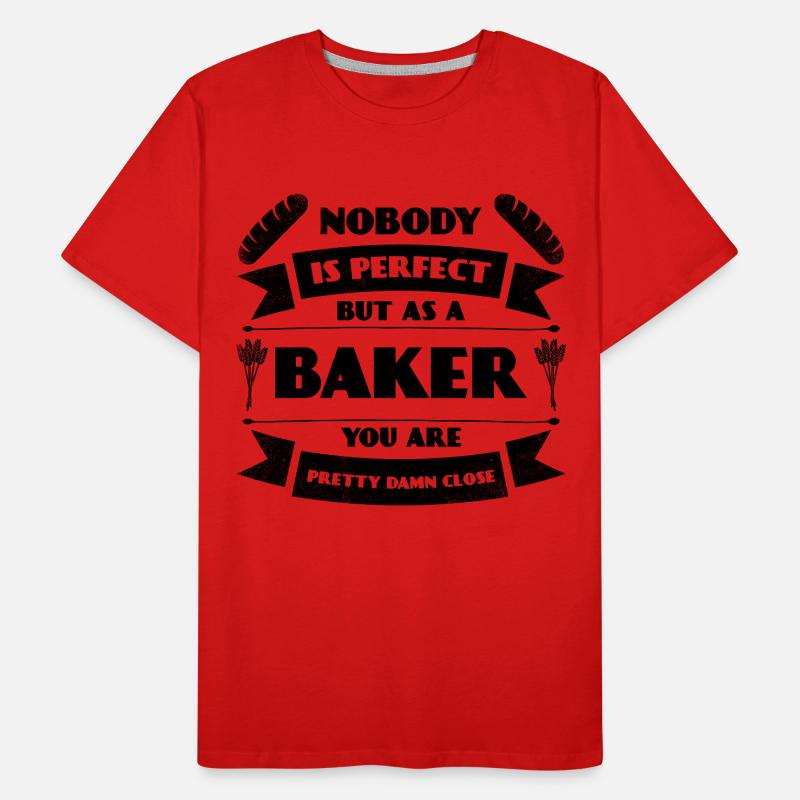 Perfect baker bakery bread baking pastry Men's Premium Organic T-Shirt