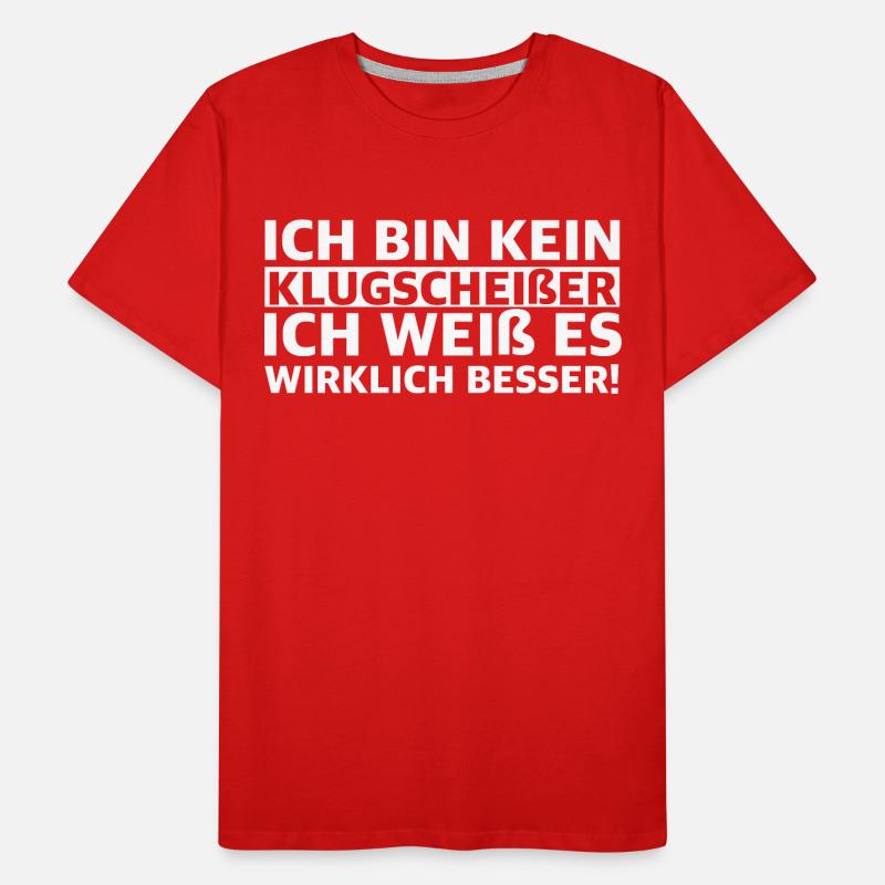 Je ne suis pas un smartass, je le sais .. T-shirt bio Premium Homme