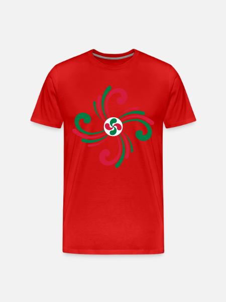 Croix du pays Basque - T-shirt bio Premium Homme - rouge