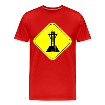 noirmoutier - T-shirt bio Premium Homme - rouge - Devant - Damien (186cm)