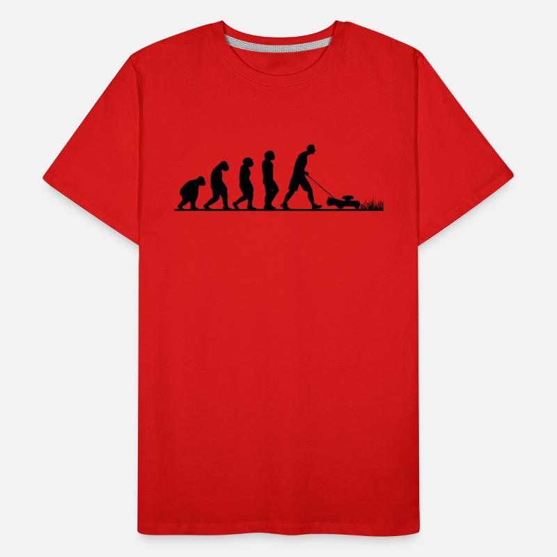 EVOLUTION LAWNMOWING T-shirt bio Premium Homme