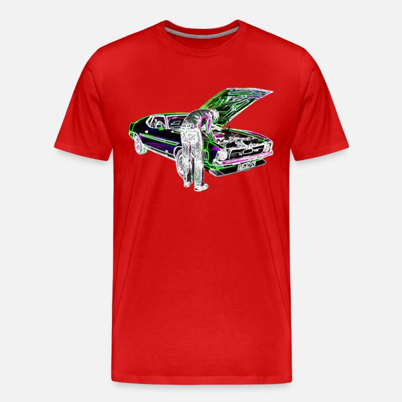 Schrauber Iinvert - Männer Premium Bio T-Shirt - Rot