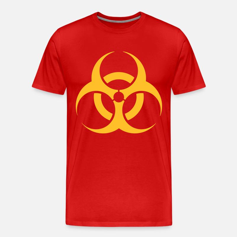 Biohazard - Männer Premium Bio T-Shirt - Rot