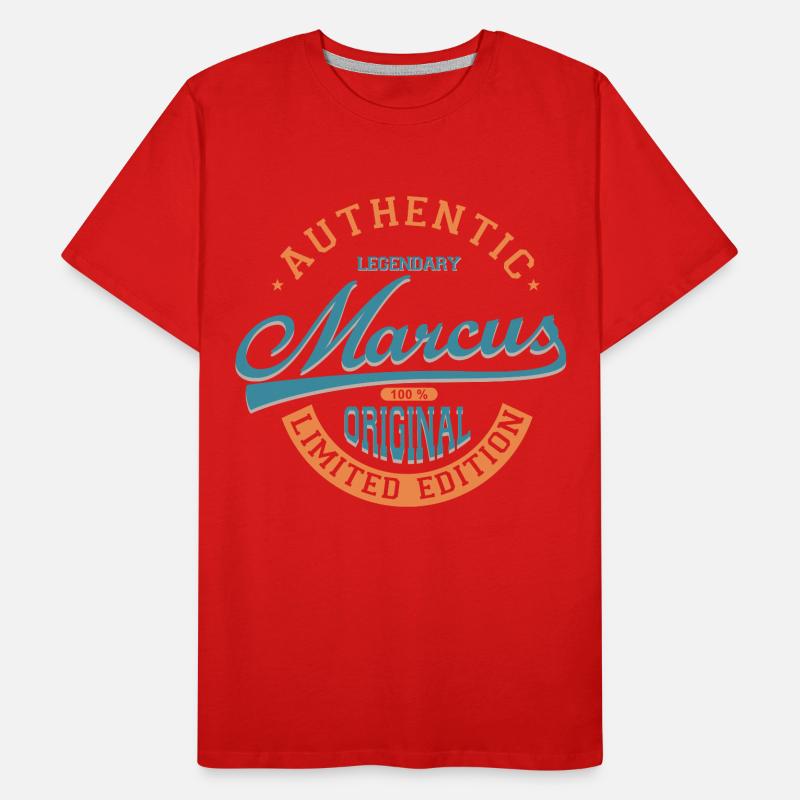 Marcus t-shirt personalized gift name Marcus Men's Premium Organic T-Shirt