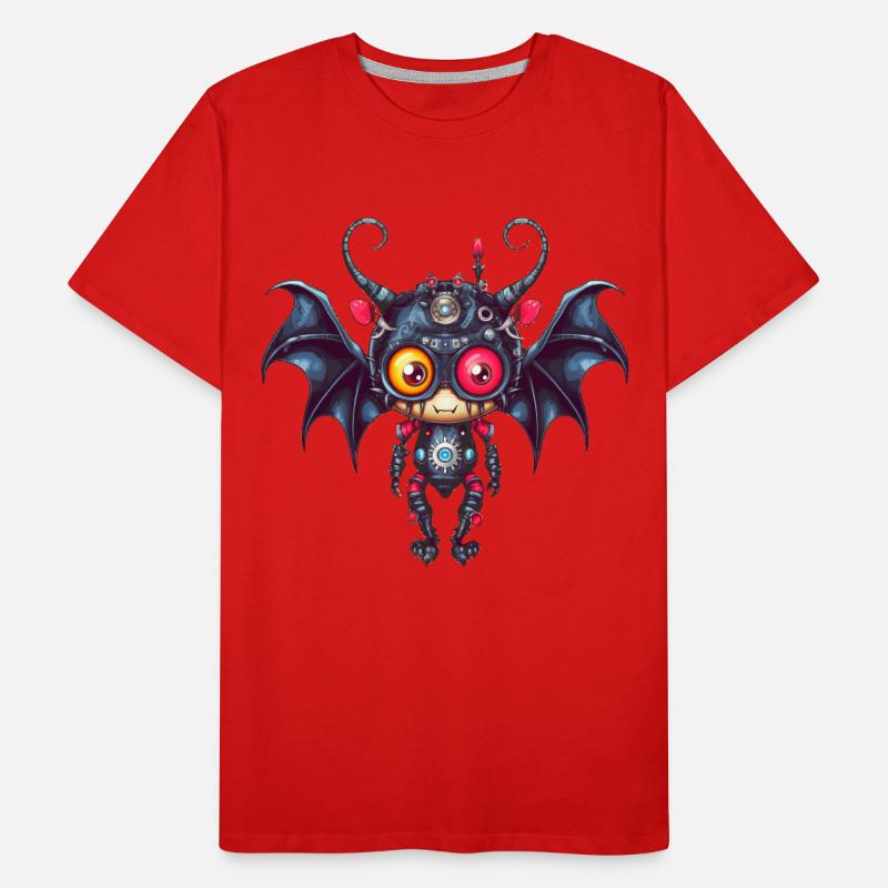 Drôle de robot vampire T-shirt bio Premium Homme