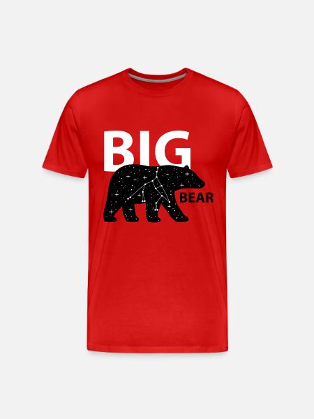 Big bear (b) - Men's Premium Organic T-Shirt - red