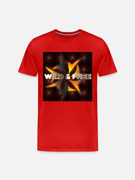 Wild & Free - Club WoW - Men's Premium Organic T-Shirt - red