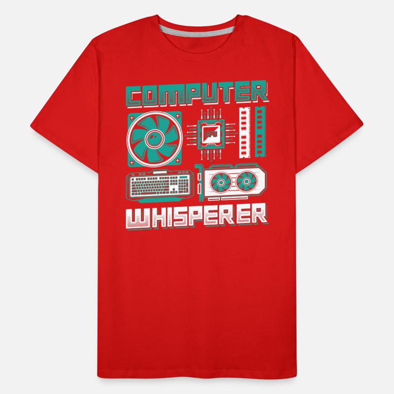 Computerflüsterer IT-Unterstützung Männer Premium Bio T-Shirt