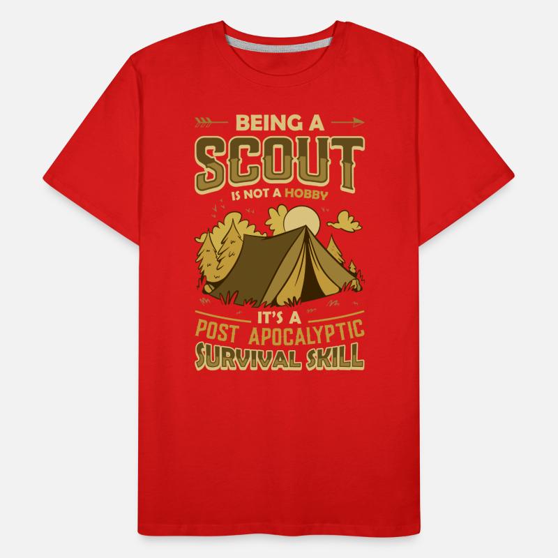 Is A Post Apocalyptic Survival Skill Scouting Men's Premium Organic T-Shirt