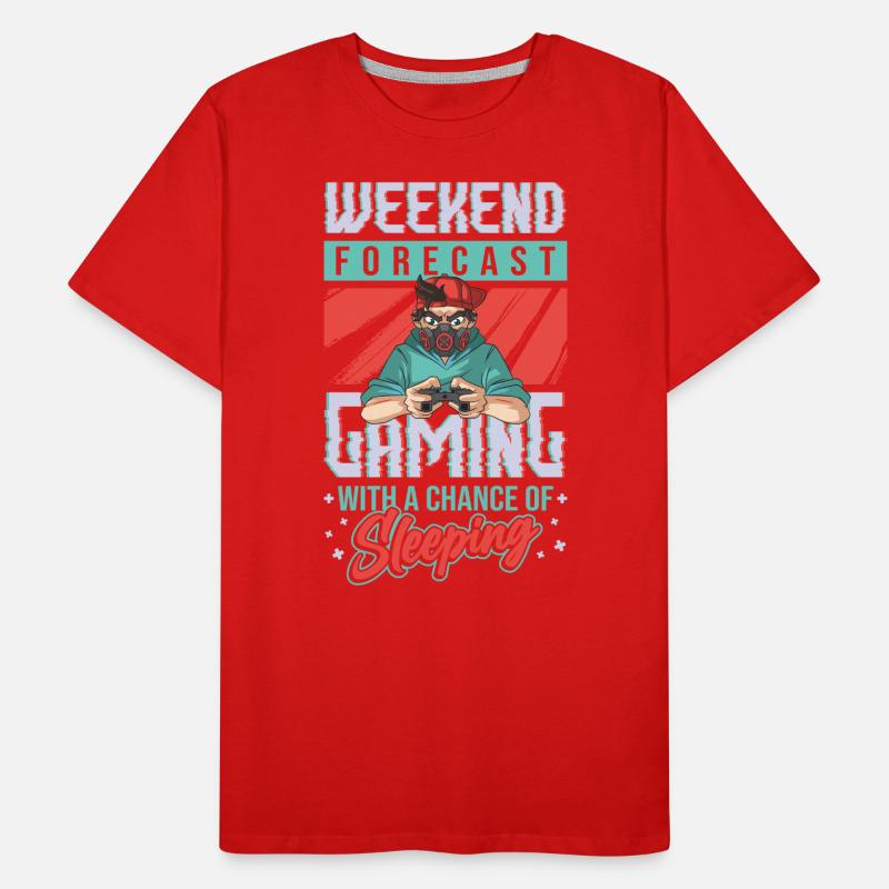 Wochenendvorhersage Gaming mit einer Chance. Männer Premium Bio T-Shirt