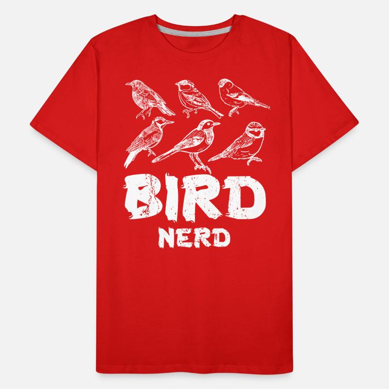 Observation des oiseaux Nerd T-shirt bio Premium Homme
