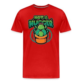 Pas de cactus étreint - T-shirt bio Premium Homme - rouge - Devant - Damien (186cm)
