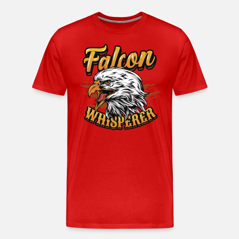 Falkenflüsterer-bussard. - Männer Premium Bio T-Shirt - Rot