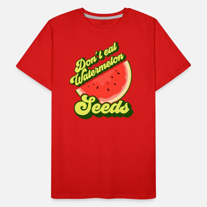 Grossesse de pastèque enceinte drôle T-shirt bio Premium Homme