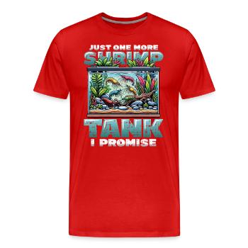 Éleveur de crevettes Aquarium de crevettes - T-shirt bio Premium Homme - rouge - Devant - Damien (186cm)