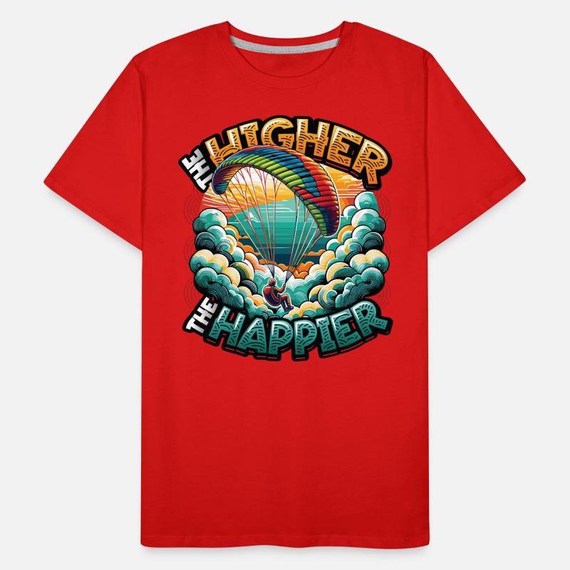 Skydiving Parachute Skydiving Paragliding Men's Premium Organic T-Shirt